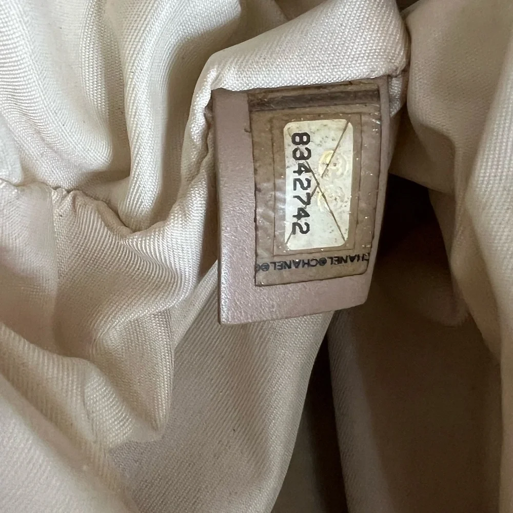 CHANEL Cream Canvas Travel Line